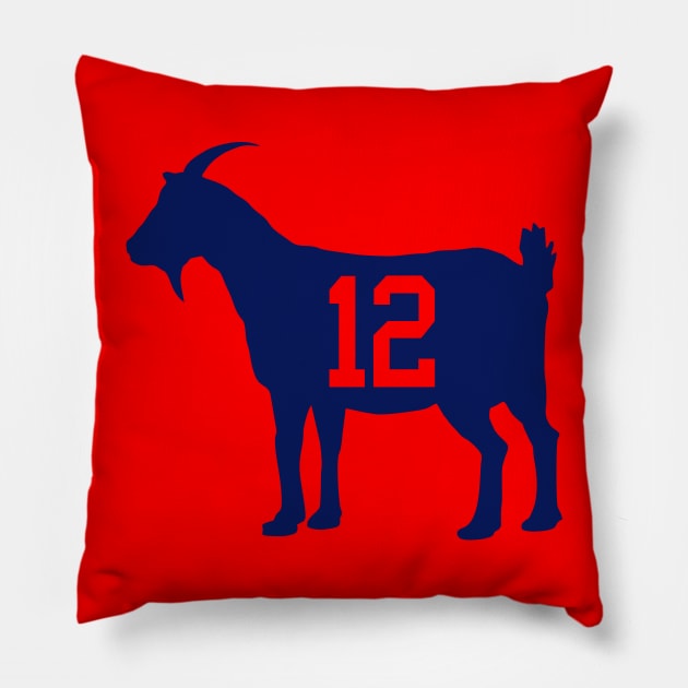 GOAT 12 Pillow by superkwetiau