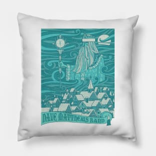 Dave Matthews Cyan Pillow