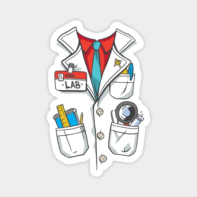 Lab coat costume Magnet by JFDesign123