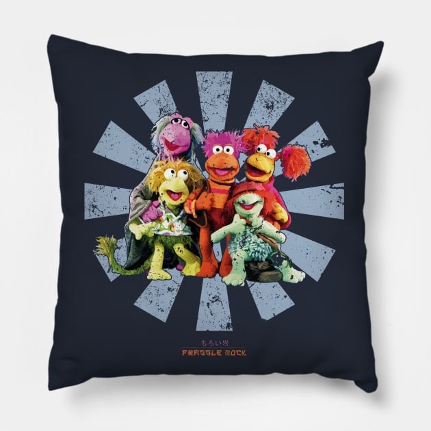 Fraggle Rock Retro Japanese Pillow by Nova5