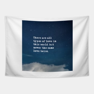 All types of love - Fitzgerald in the night sky Tapestry