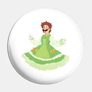 Green dress Pin