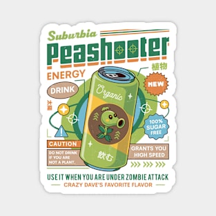 Peashooter Energy Drink Magnet