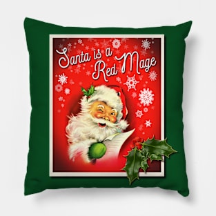 Santa is a Red Mage Pillow