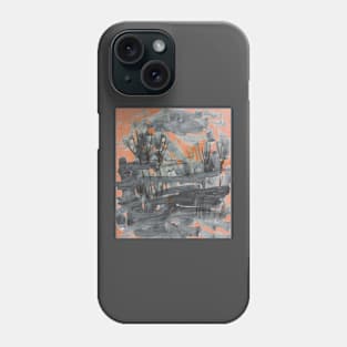 Early walk in orange Phone Case