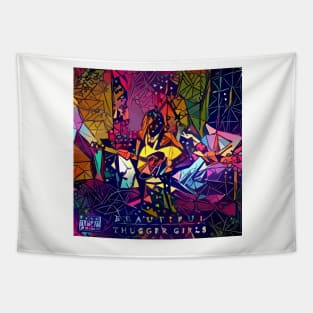 Abstract Beautiful Thugger Girls Tapestry