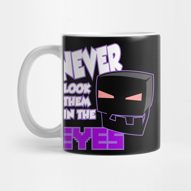 Minecraft Enderman Eyes Black Mug