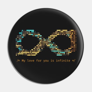 My love for you is infinite - V3 Pin