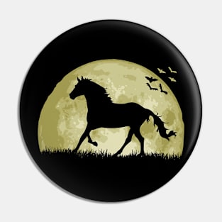 Horse And Moon Pin