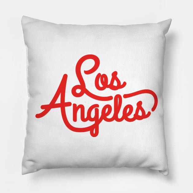 Los Angeles Pillow by luckybengal