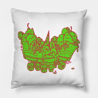 Ice Cream Trux (green version) Pillow