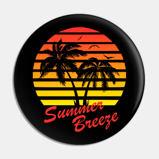 Summer Breeze Tropical Sunset Pin