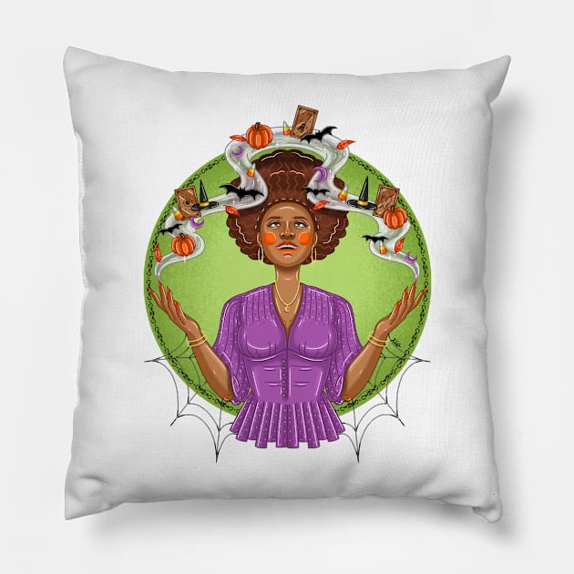 Halloweenesque assortment Pillow by XioVerduzco-art