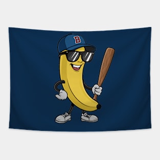 Banana Baseball Lover Tapestry