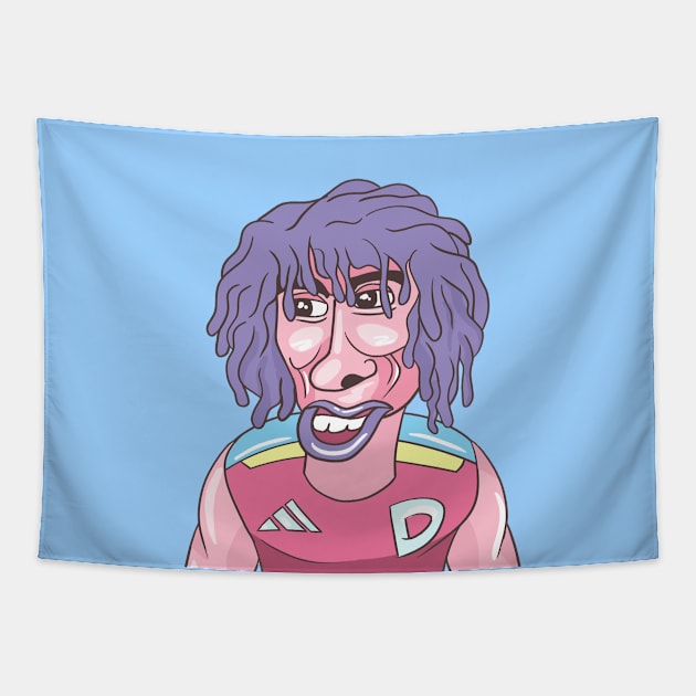 Cute David Luiz Tapestry by World of Celebritees