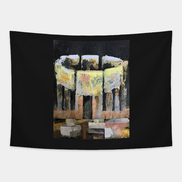 Temple Memories XII Tapestry by artdesrapides