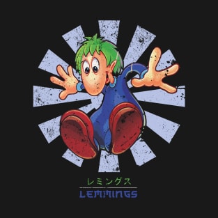 Lemmings Retro Japanese T-Shirt