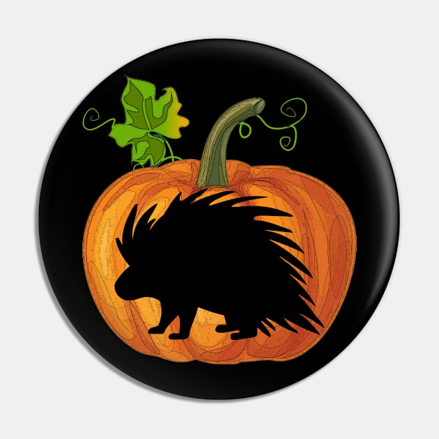 Porcupine in pumpkin Pin by Flavie Kertzmann