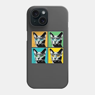 Korat Cat Pop Art - Cat Lovers Phone Case