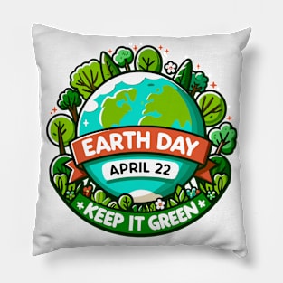 Celebrate and Sustain: Grow Green Pillow