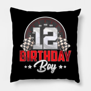 Race Car 12Th Birthday Boy Party Racing 12 Year Old Pit Pillow