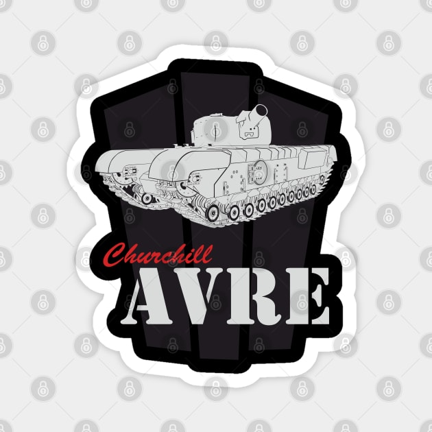 Churchill AVRE Magnet by FAawRay