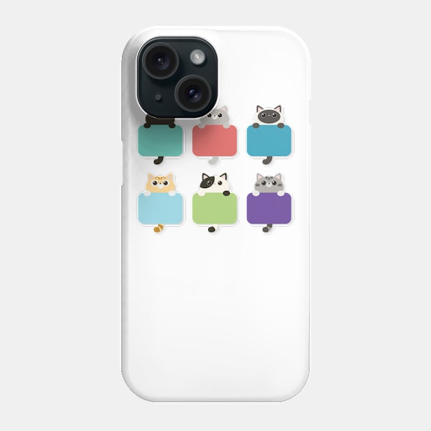 Cute Cats Phone Case by Diannas