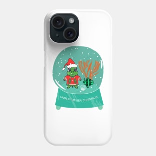 UNDER The Sea Christmas Snowglobe Phone Case