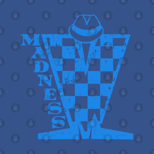 Madness Checkerboard HD - Distressed Blue by Skate Merch