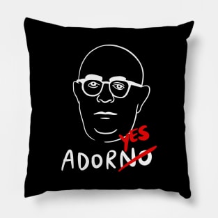 Theodor Adorno (German Philosopher) - Philosophy Pun AdorYES Pillow