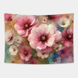 Light Pink Cosmos Flower Tapestry