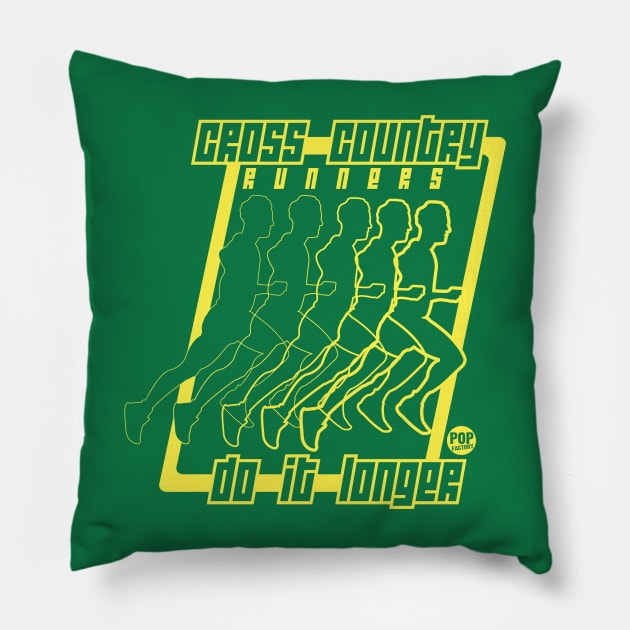 CROSS COUNTRY Pillow by toddgoldmanart