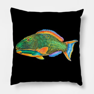 Parrot fish Pillow