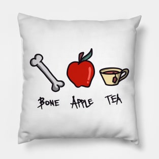 Bone Apple Tea Bon Appetit Pillow