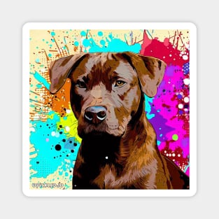 Fila Brasileiro Pop Art Magnet