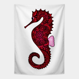 Seahorse (red) Tapestry