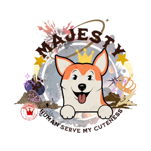 Majesty corgi - part-time pet logo by Art_dorabox