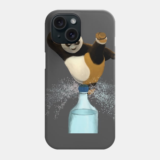 Bottle Cap Challenge Bottle Panda T-Shirt Phone Case by yilanlibilal
