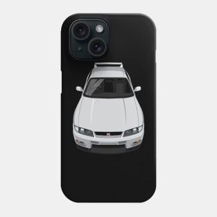 Skyline GTR V Spec R33 - Silver Phone Case