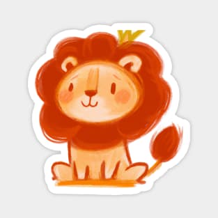 Cute Lion Drawing Magnet