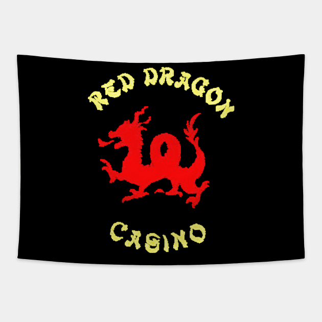 Rush Hour 2 - Red Dragon Casino Tapestry by red-leaf