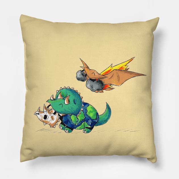 October Extinction Pillow by KristenOKeefeArt