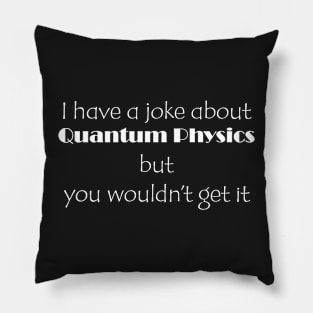 Quantum Mechanics Joke Pillow