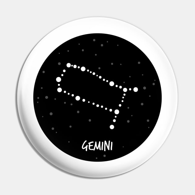 Gemini Constellation Pin by krimons