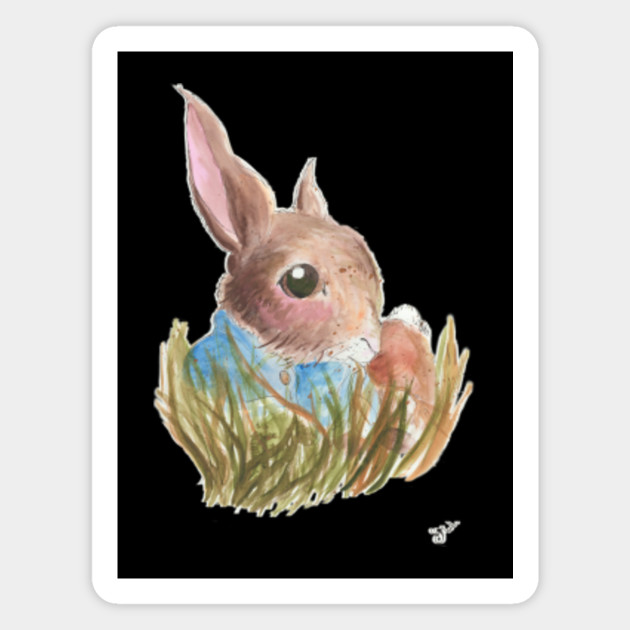 Peter Rabbit Spring Painting Rabbit Magnet Teepublic Au