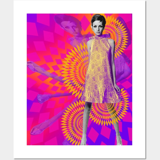 Twiggy Poster A4 Size Louis Vuitton Art Print 60's Fashon Model