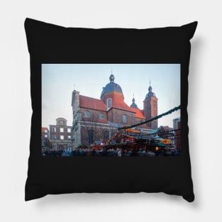 Dominican Church, Church, Christmas Market, Munster, City, Westphalia Pillow