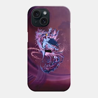 Fly with a fantasy bird Phone Case