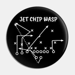 Jet Chip Wasp Special Football Play - Football Art / Sports Art Pin