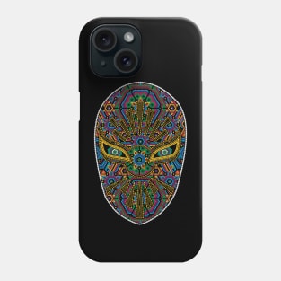 Mascara Lucha Libre Estilo Huichol Mex Art Phone Case